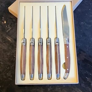 KNIFE 🔪 SET Laguiole Anthroplogie NIB SOLD OUT set